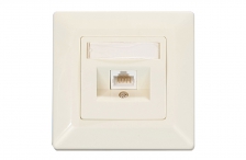 Outlet Series CAT 5E, 6 UTP 1port Angled type (86x86 / 84x84 / 80x80 size available )
